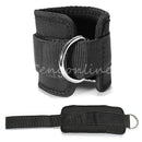Fitness Ankle D Ring Straps Gym Weight Lifting Exercise Cuff Pulley Attachment Leg Strength Training Foot Support Buckle