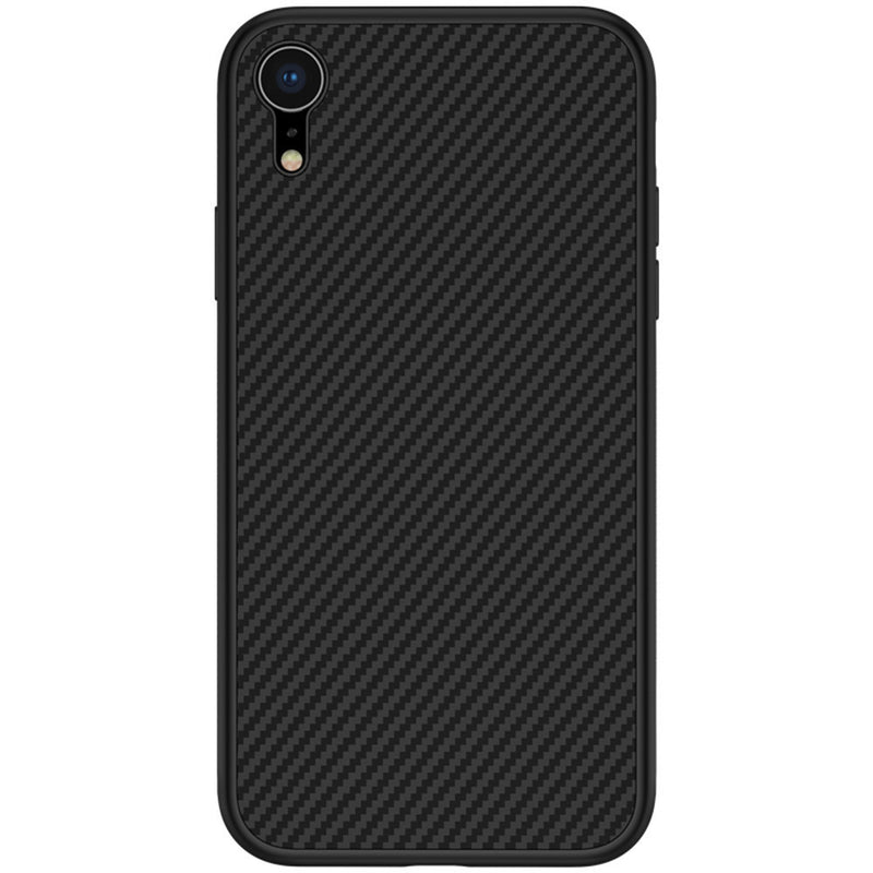 NILLKIN Synthetic Fiber Shockproof Anti-fingerprint PC + TPU Back Cover Protective Case for iPhone XR