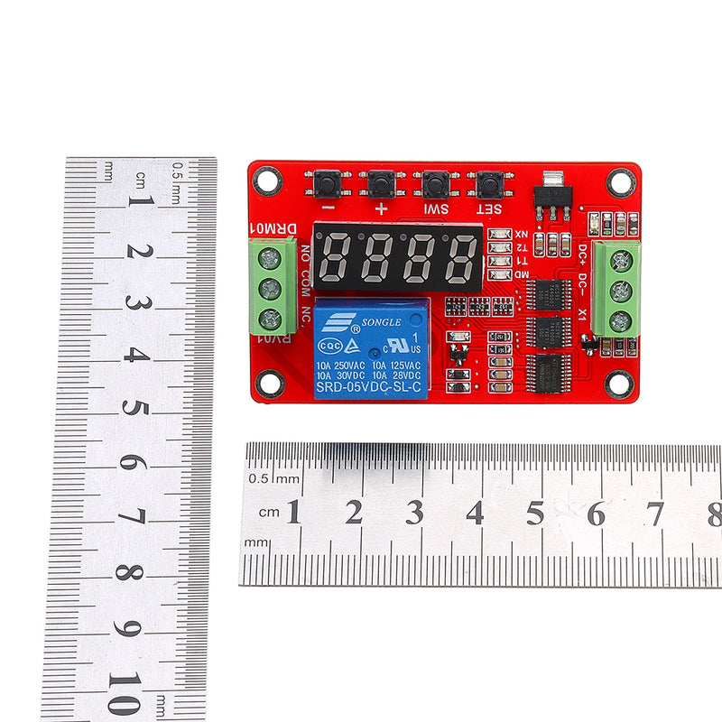 DC 24V Multifunctional Relay Module With LED Display Delay /Self Lock / Cycle / Timing