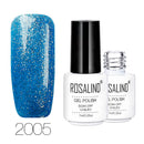 8 Colors Blue Series Shimmer Glitter Nail Gel Soak-off UV Gel DIY Nail Art