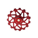 Qikour CNC MTB Bicycle Rear Derailleur 13T Pulley Wheel With Bearing Cycling Mountain Bike Guide