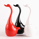 360 Round Toilet Brush Swan Creative Bathroom Cleaning Exquisite Long Handle