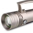 XANES ER698 4x50W LEDs 4 Colors Light Zoomable Charging Indicator UV Flashlight Fishing Lamp