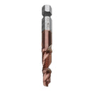 Drillpro 6pcs M3-M10 Combination Drill Tap Bit Set HSS 6542 AlTiN Coated Deburr Countersink Drill Bits