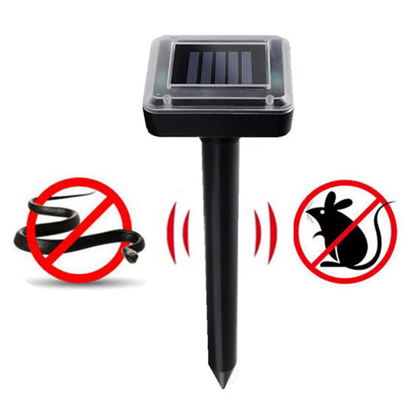 Ultrasonic Solar Powered Sonic Pest Animal Repeller Outdoor Garden Rat Snake Repellent
