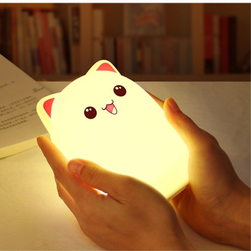 LED Small Night Light Sleeping Lamp Baby Room Rabbit Bear Light Kids Bed Lamps Remote Control