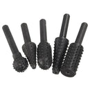 5pcs 1/4 Inch Shank HSS Rotary Burr Set Woodworking Tool