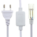 EU Plug Power Supply Connector for 3528 3014 Single Color LED Strip Light AC220V