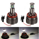 Pair 40W H8 LED Angel Eyes Halo Ring Light Bulb Xenon White Error Free For BMW