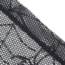 Gothic Black Lace Bat Curtains Valance Halloween Haunted House Spiderweb