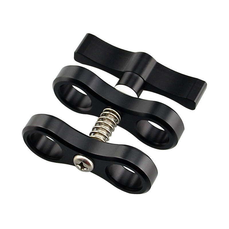 HOOZHU S01 2-Hole Diving Bracket Underwater Adjustable Diving Flashlight Arms Camera Arm