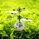 Flying Ball Infrared Induction Crystal Flashing LED Light Toys USB Rechargeable for Kids Birthday Christmas Gifts
