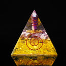 Himalayas Stone Orgone Pyramid Energy Generator Tower Home Reiki Healing Crystal Room Decorations