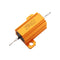 10pcs RX24 25W 6R 6RJ Metal Aluminum Case High Power Resistor Golden Metal Shell Case Heatsink Resistance Resistor