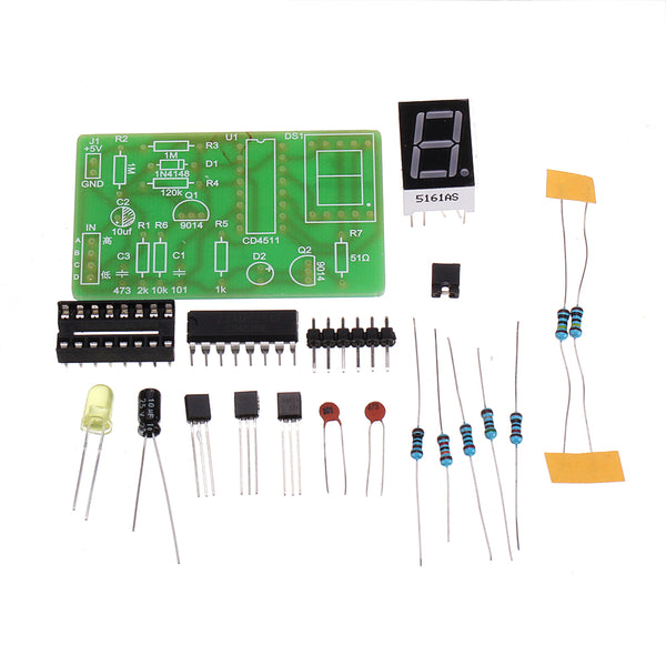 DIY Digital Display LED Logic Pen Electronic Kit High and Low Level Test Circuit Soldering Practice Board Kit
