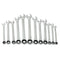 12Pcs 6-19mm Ratchet Wrench Set Ratcheting Spanner Car Repair Tool DIY Open Ring