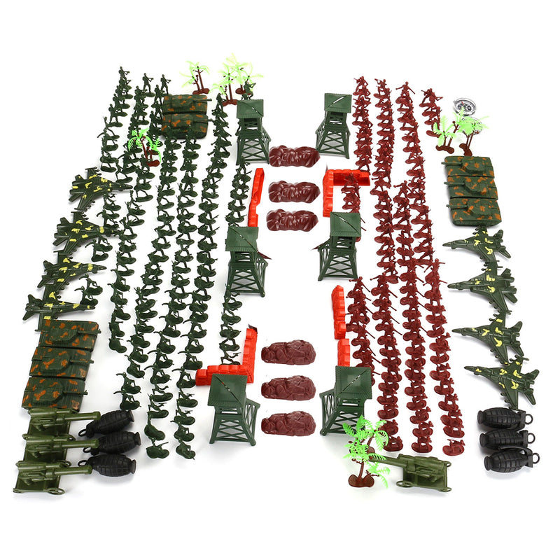 300Pcs Soldier Military Plane T ank Model Movable Joints Toys Boys Kids Gift