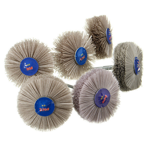 80-600 Grit Abrasive Nylon Wheel Brush Wood Working Polishing Grindering Wheel