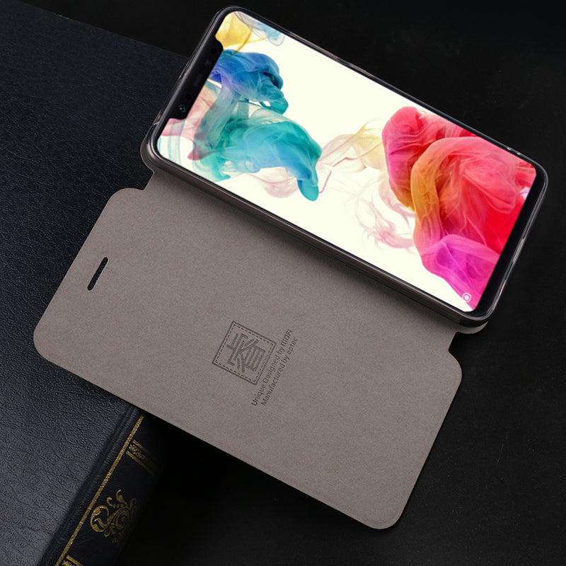 Mofi Shockproof Flip PU Leather Soft TPU Full Cover Protective Case for Xiaomi Pocophone F1