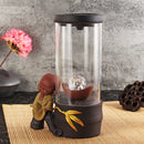 LED Ceramic Changing Banckflow Home Incense Burner Holder Crystal Ball Censer