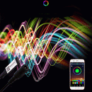 LUSTREON 4Pin Smart bluetooth APP Music Controller with DC Connector for RGB LED Strip Light DC5-24V