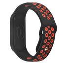 Bakeey Silicone Pore Dual Color Stainless Steel Buckle Replacement Watch Band for Xiaomi Mi Band 4&3 Smart Watch