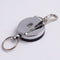 4cm High Resilience Steel Wire Rope Chain Recoil Metal Retractable Key Chain Alarm Key Ring