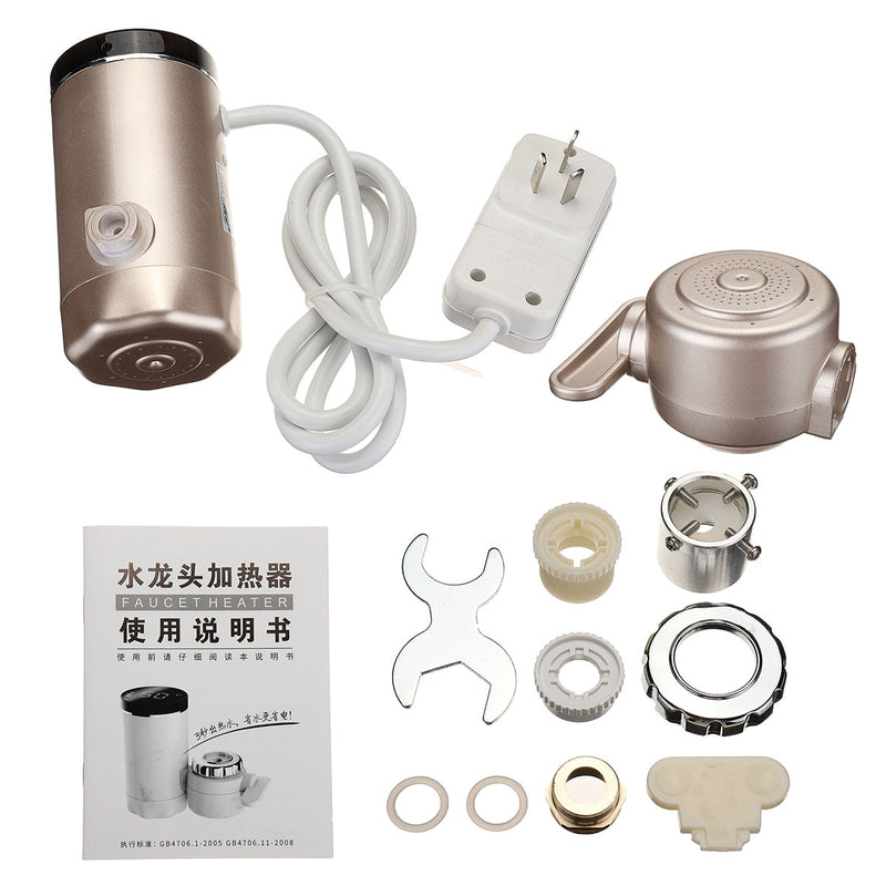 3000W LCD Electric Tankless Hot Water Heater Faucet 3s Instant Heating 220V/50HZ