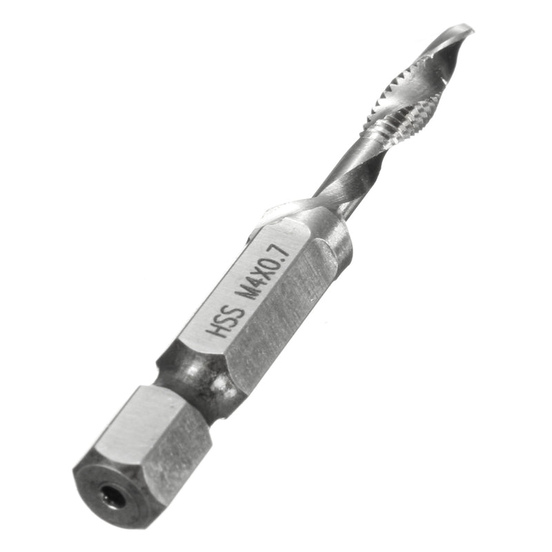 1/4 Inch Hex Shank HSS M4/5/6/8/10 Metric Screw Tap  Combination Drill Tap Bit