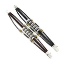 Multilayers Leather Stainless Steel Men Bracelet Jewelry Clothing Accessories