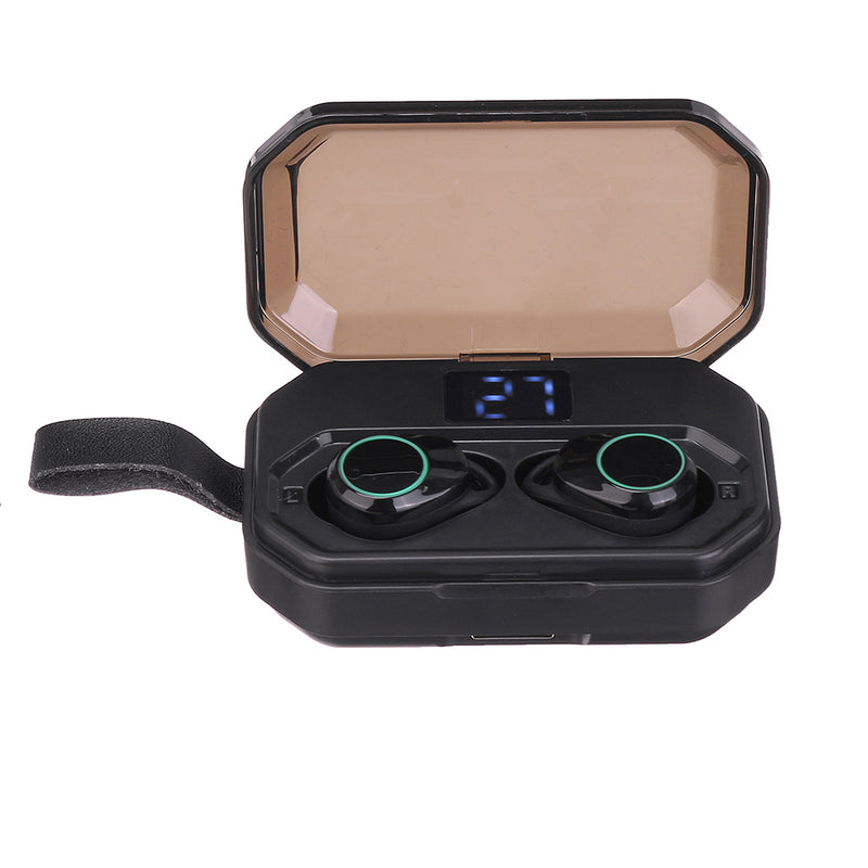 TWS bluetooth 5.0 Wireless Headset Headphone 4000mAh Digital Display IPX7 Waterproof Earphone with Charging Box