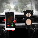 Carton Bear Silicone Flexible Car Air Vent Holder Phone Mount for iPhone X Samsung S8 Xiaomi 6 GPS