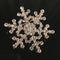 Vintage Geometric Rhinestone Snowflake Brooch Snowflake Diamond