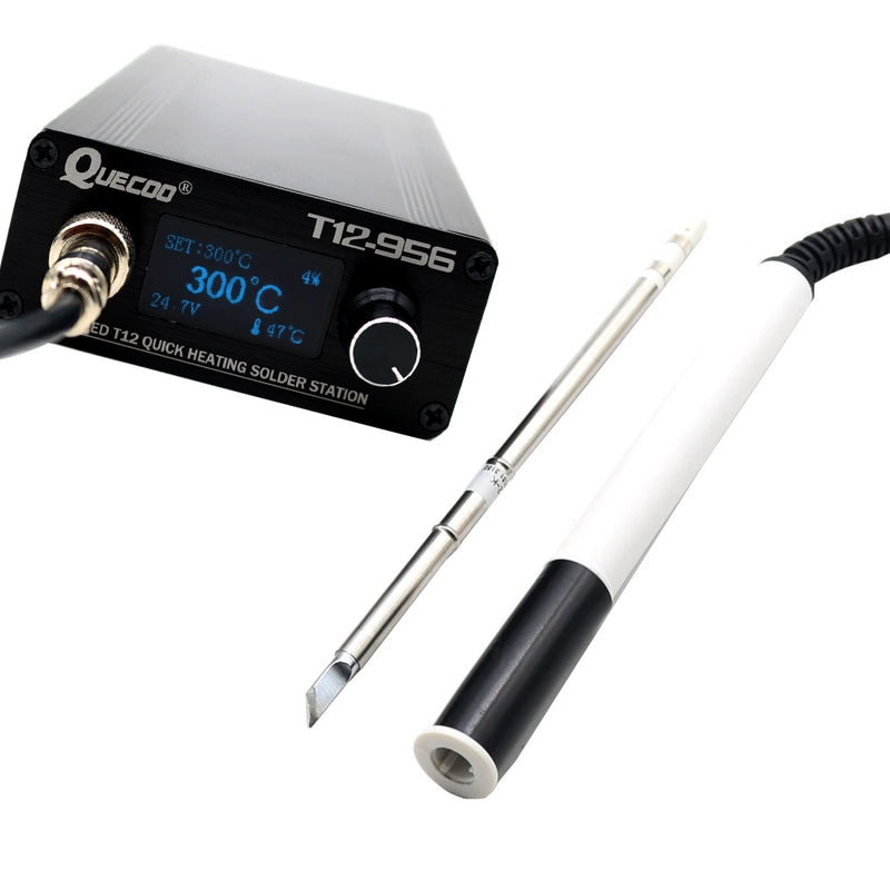 STC T12-956 OLED Soldering Station T12 Solder Iron Tip Welding Tool Auto Sleeping with P9 M8 Handle