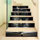 Miico LT003 Halloween Stair Sticker Horror Stair Wall Sticker Removable Sticker Halloween Sticker