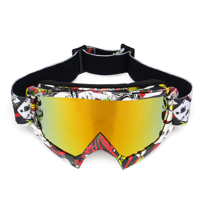 Windproof Motorcycle Racing Glasses Anti-UV Adjustable Skiing Snowboard Ski Goggles