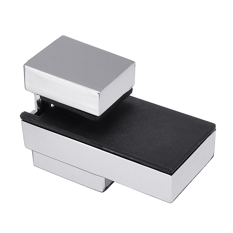 Solid Metal Adjustable Floating Wood Glass Shelf Bracket Wall Mount Brush Holder Rack