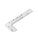 Drillpro 0-15mm Stainless Steel Chamfering Angle Ruler 0.5mm Accuracy Square Gauge