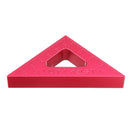 T1 Aluminum Alloy 90 Degrees Height Triangle Ruler Woodworking Metric and Inch Triangular Clamping Ruler Measuring Ruler