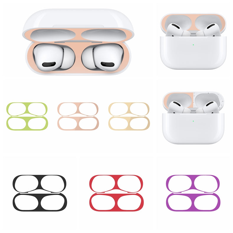 Bakeey Ultra Thin Dust-proof Earphone Storage Case Metal Protective Film Sticker Dust Guard for Apple Airpods 3rd Generation