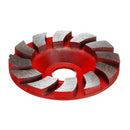 90mm Segment Diamond Grinding Wheel Disc Concrete Masonry Stone Marble Sanding Wheel Red
