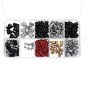 Suleve 263Pcs/set M2/M3/M3.5 DIY Desktop Computer Repair Screw Assortment Mainboard Fan Cross Screws Hex Standoffs Spacers Kits w/ Storage Box Screwdrivers