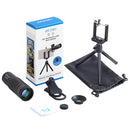 Apexel APL-T18XZJ 18X Telescope Zoom Lens with Mini Desktop Tripod Phone Clip
