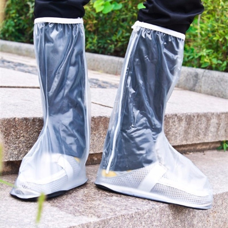 Men Women Rain Shoes Cover Waterproof High Boots Flats Slip Resistant Overshoes Rain Gear