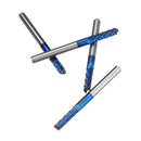 Drillpro 10pcs 2.2/2.4/2.5/3.0mm Blue NACO Coated PCB Bit Carbide Engraving Milling Cutter For CNC Tool Rotary Burrs