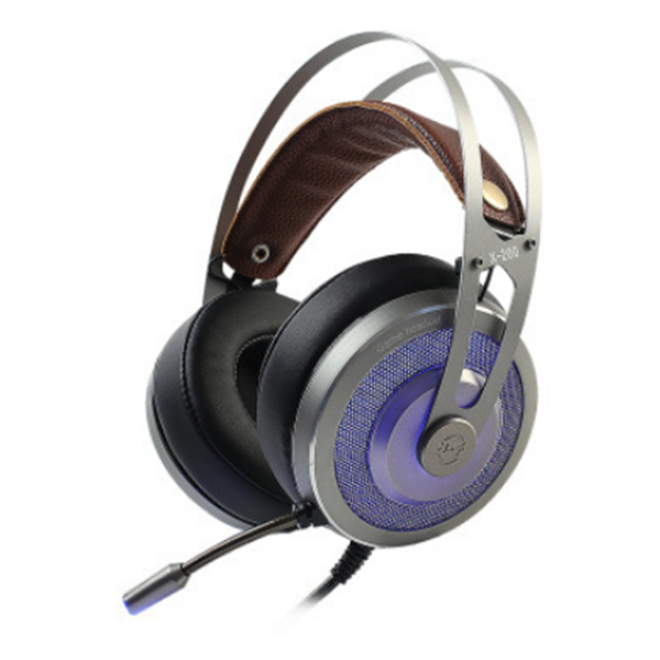 X200 3.5mm + USB Wired 7.1 Channel Omnidirectional Headphone LED Backlight Stereo Headset for Computer Profession Gamer