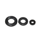Suleve MXNH2 150Pcs Nylon Black P hillips Pan Head Screw Nut Bolt Washers Assortment Kit M2 M2.5 M3 M4 M5