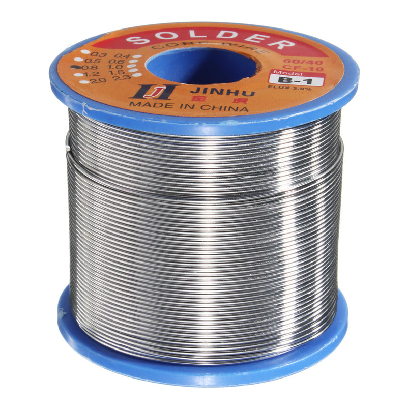 400g 60/40 Tin Lead 1.8-2.2% Flux 0.8mm Dia Soldering Solder Wire Reel