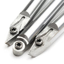 Round Square Diamond Wood Turning Tool Carbide Insert Cutter Tools Straight Multi Bit Lathe Set