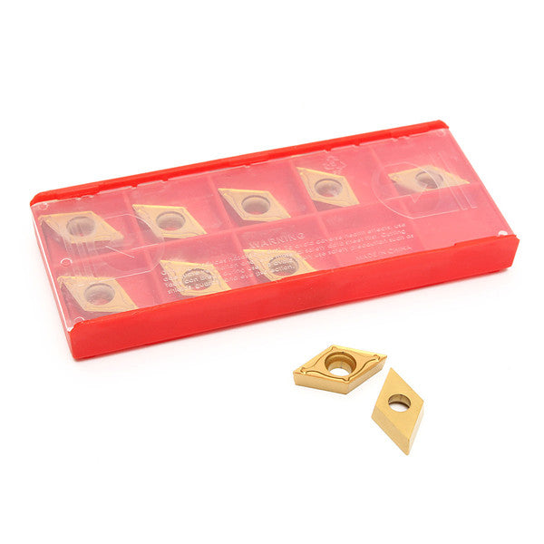 10pcs DCMT11T304-HM YBC251 DCMT32.51-HM Cemented Carbide Inserts